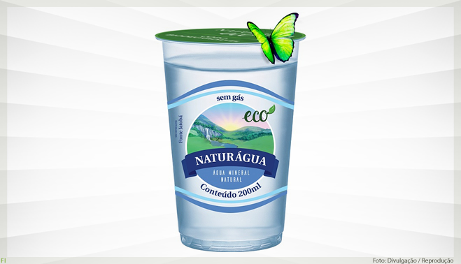 Naturágua tem copo de plástico biodegradável