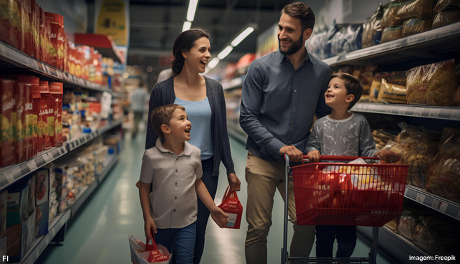 Vendas no varejo alimentar aumentaram 67% em comparação trimestral