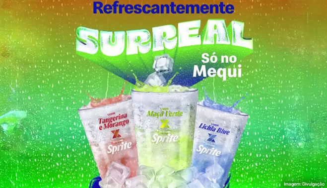 Sprite X retorna ao cardápio do McDonald’s com os sabores Tangerina e Morango, Maçã Verde e Lichia Blue
