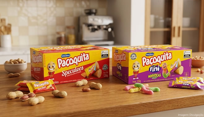 Paçoquita lança novas edições nos sabores Speculoos e Fini Minhocas
