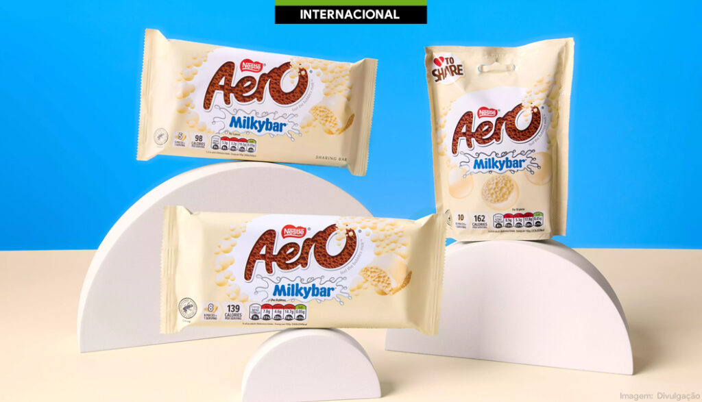 Nestlé une Aero e Milkybar em linha de chocolates no UK e na IRL