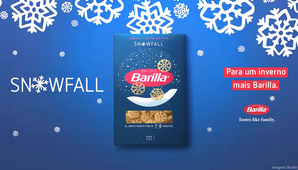 Barilla lança massa em formato de flocos de neve