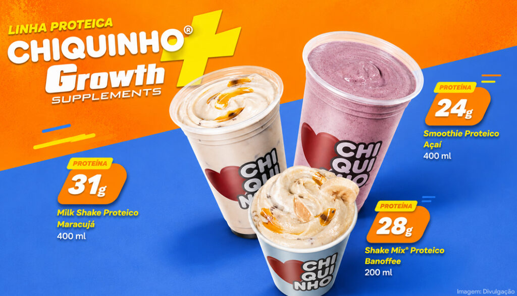 Chiquinho e Growth lançam linha de bebidas proteicas