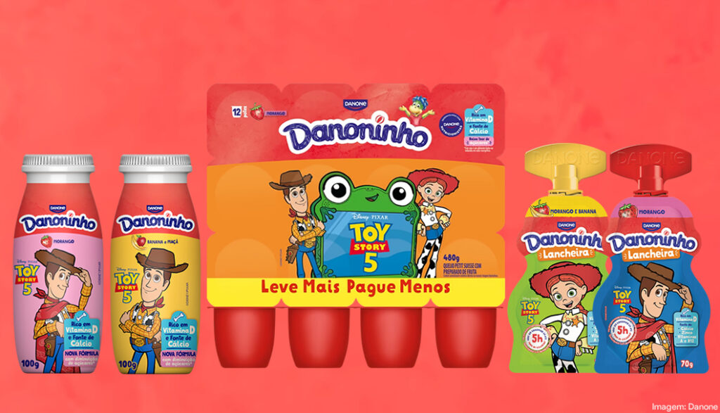 Danoninho lança embalagens temáticas de Toy Story 5