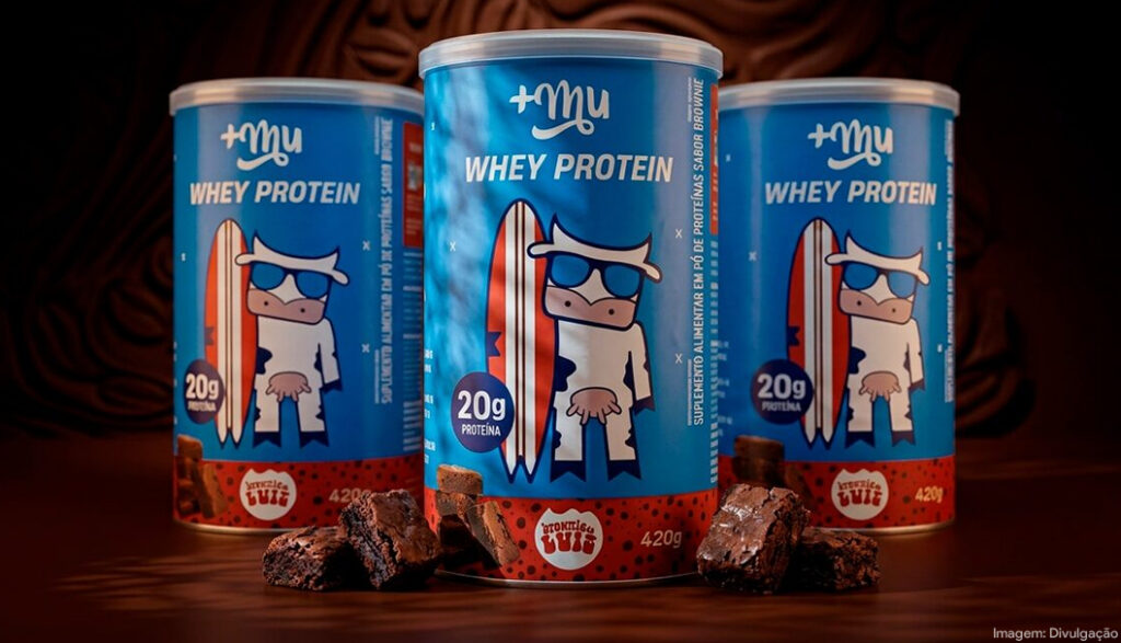 Brownie do Luiz e Mais Mu firmam parceria e lançam whey protein