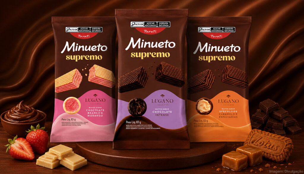 Minueto e Lugano lançam nova linha premium de wafers