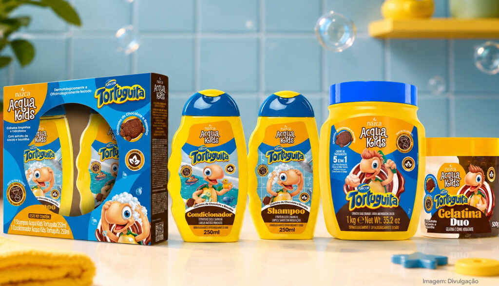 Arcor e Nazca e levam Tortuguita à linha infantil Acqua Kids