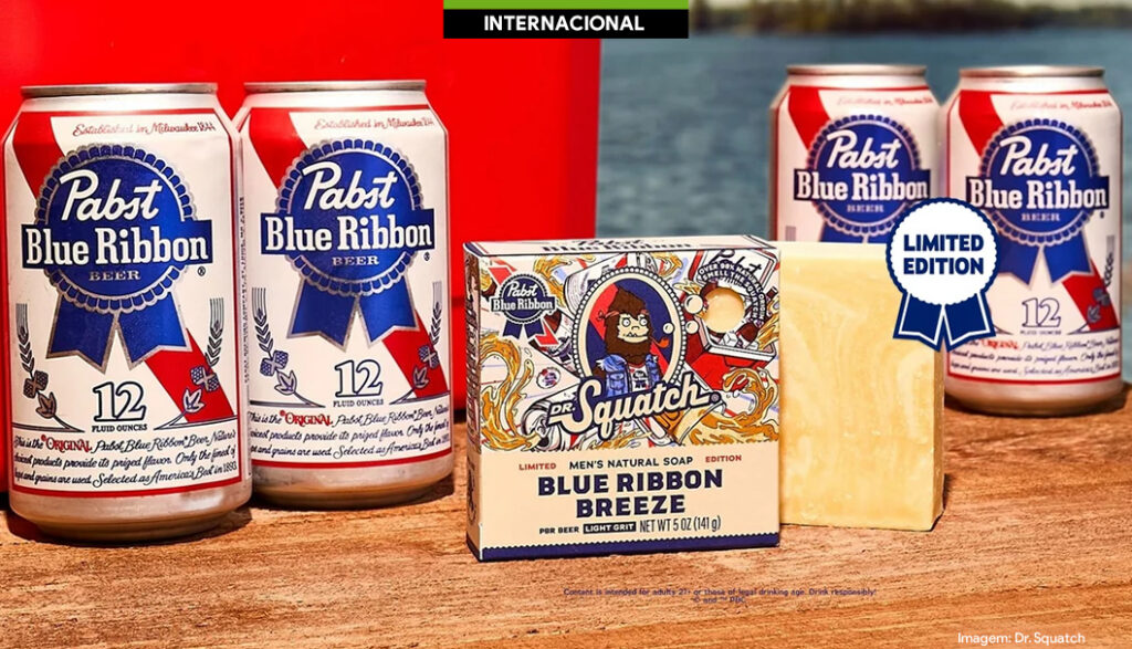 Pabst Blue Ribbon e Dr. Squatch lançam sabonete com cerveja nos EUA