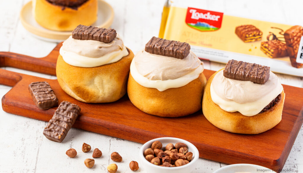 Loacker e Bakebun lançam cinnamon roll avelã