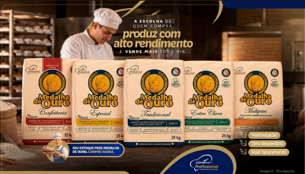 M. Dias Branco amplia estratégia para linha Medalha de Ouro no mercado profissional