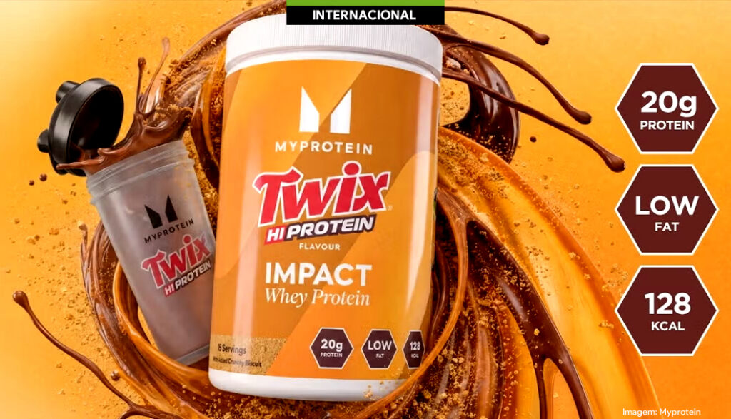 UK: Twix e Myprotein lançam whey protein com 20 g de proteína