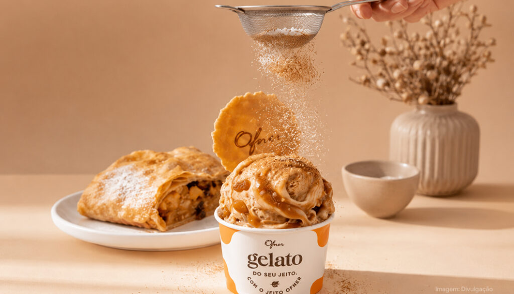 Ofner leva receita de Apfelstrudel a edição limitada de gelato