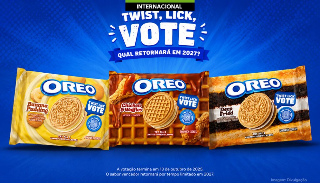 Oreo lança novos sabores e consumidores escolhem qual retorna em 2027