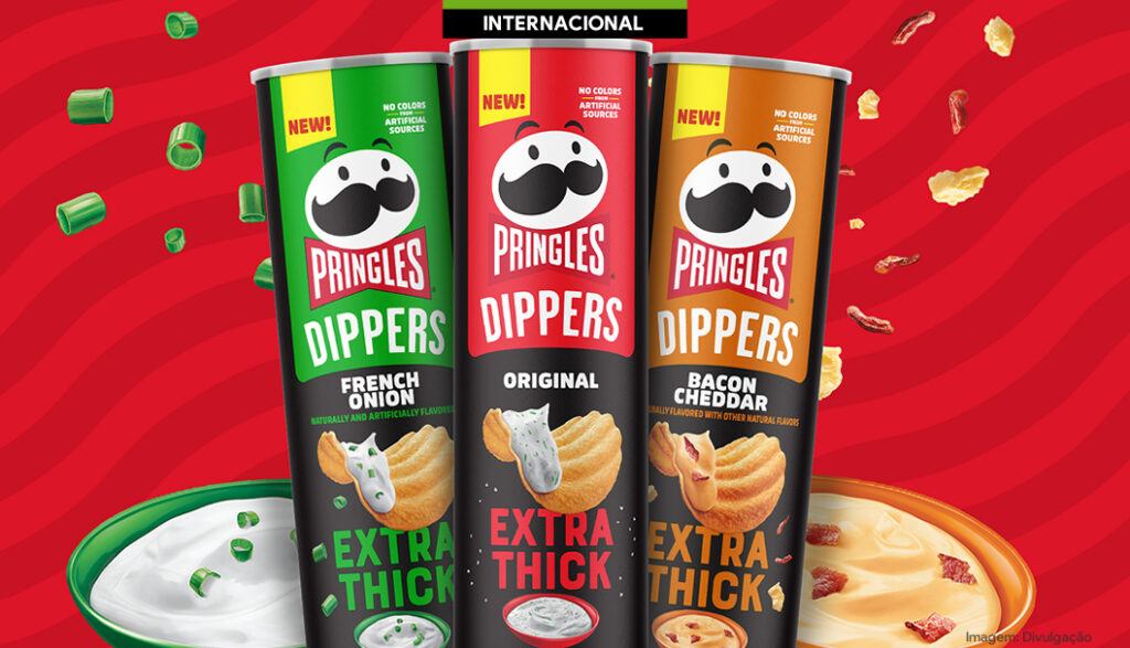 Pringles lança Dippers para consumo com molhos nos EUA