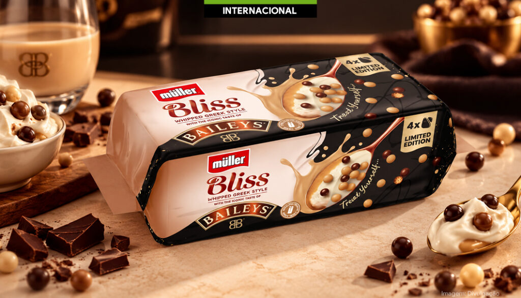 Müller combina iogurte e sabor Baileys em sobremesa no Reino Unido