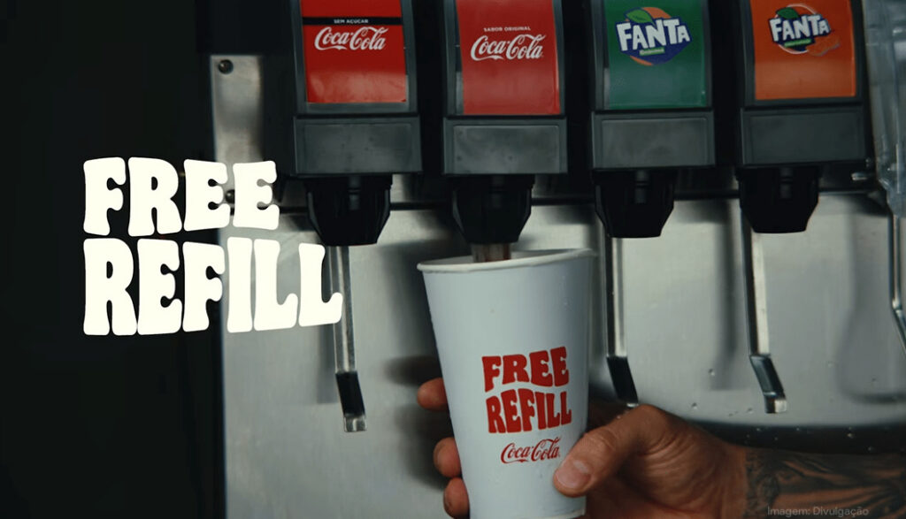 Burger King retoma Free Refill com bebidas da Coca-Cola