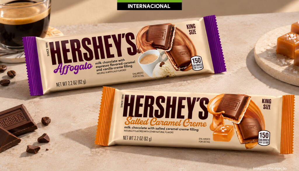 Hershey’s amplia linha de chocolates com barras recheadas nos EUA