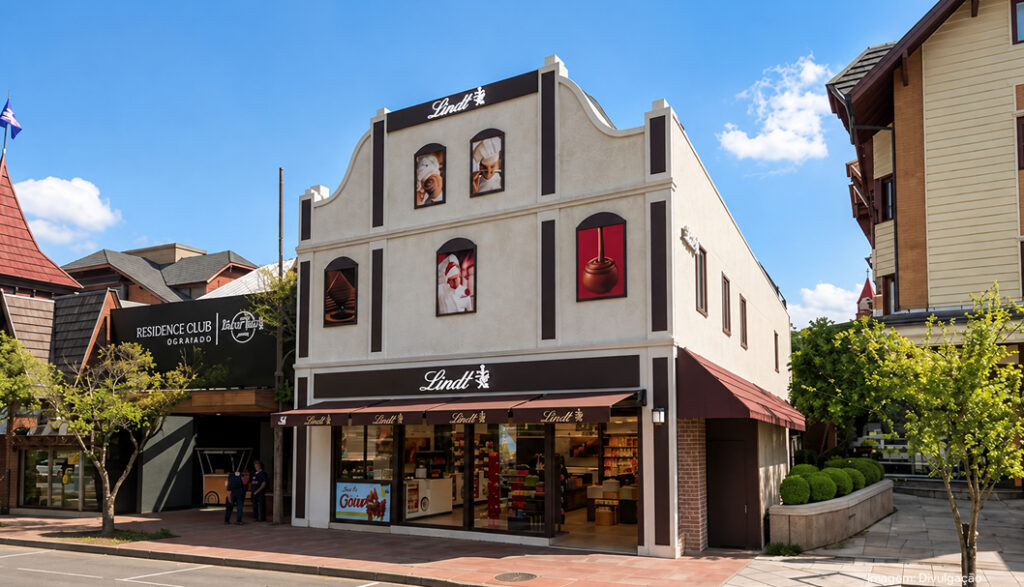 Lindt chega a 100 lojas com primeira unidade de rua no Brasil