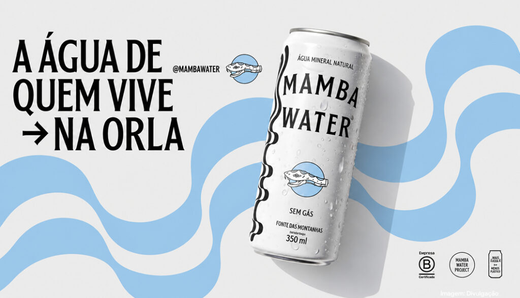 Mamba Water cria lata exclusiva para projeto na Orla Rio