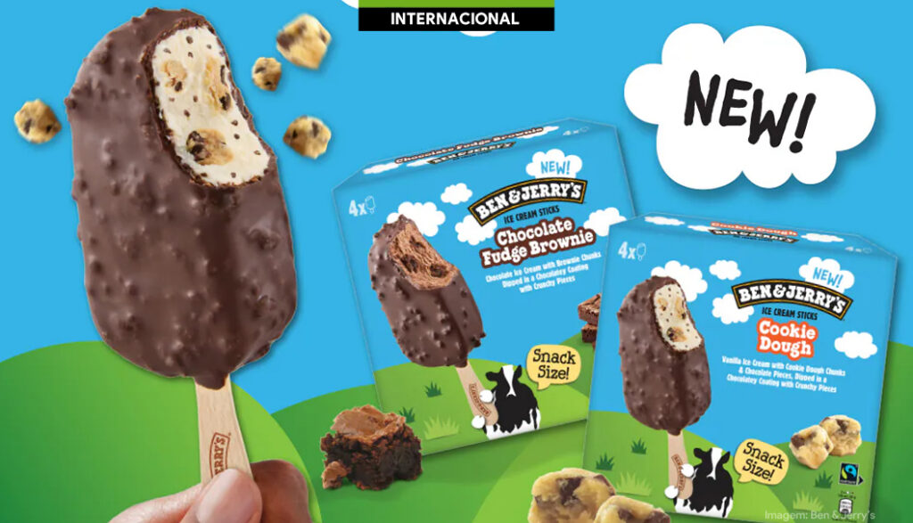 Ben & Jerry’s leva sabores clássicos a novo formato de picolé no Reino Unido