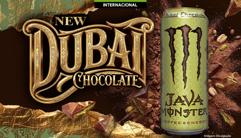 Java Monster incorpora tendência Dubai Chocolate a bebida RTD nos EUA